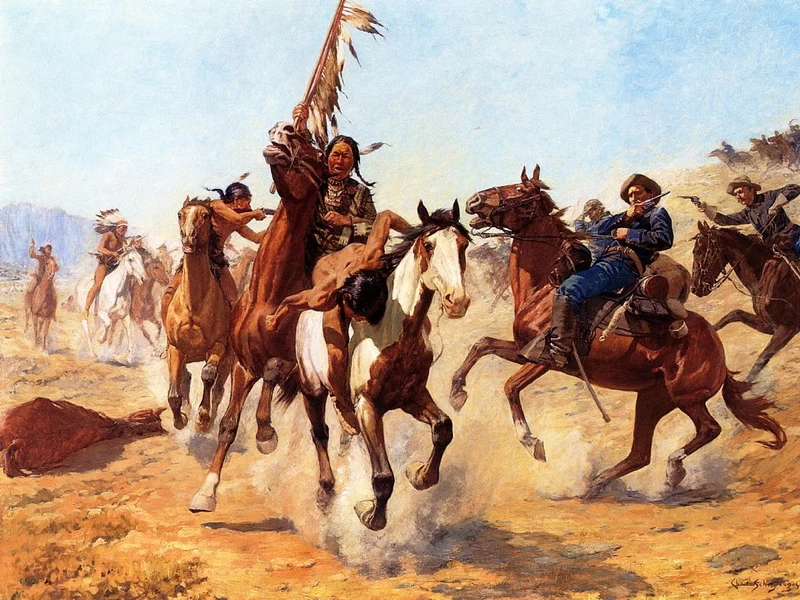1861-Charles Schreyvogel - Il grido di guerra silenziato